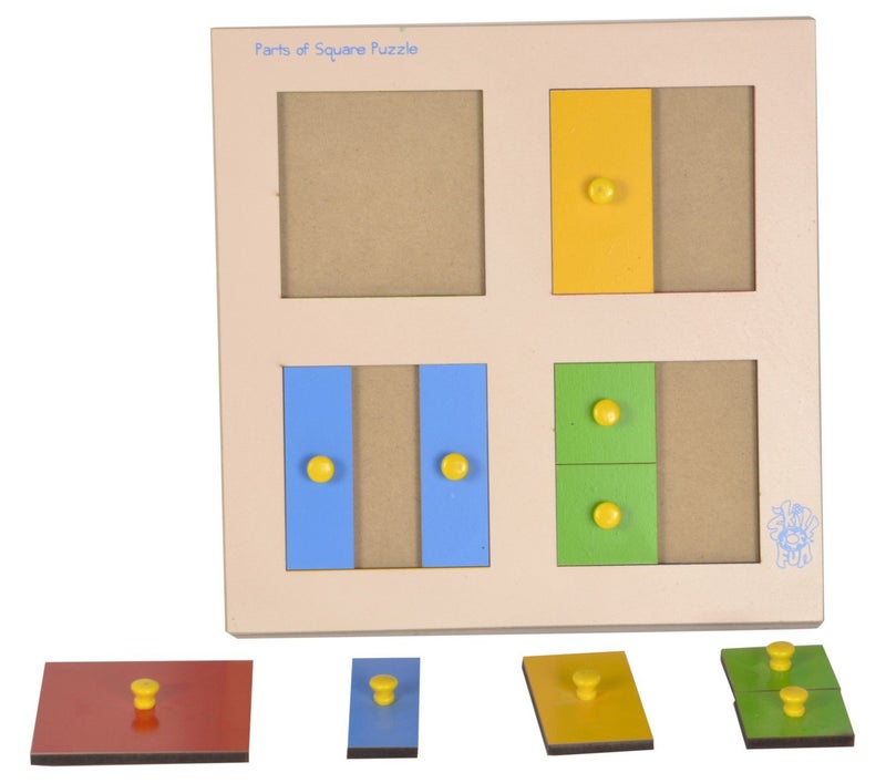 Skillofun Wooden Parts Of Square Tray with Knobs - Image 3