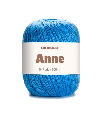 CÃRCULO CIRCULO Anne Yarn for Crocheting Knitting 100 Mercerized Brazilian Virgin Cotton Soft Fingering Weight 547 Yds 519 Oz Color 2500 Acqua - Image 1