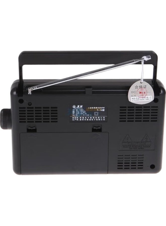 Panda Panda (Panda) T-16 Traditional Large Desktop Three-Band Full-Band Frequency Radio, Elderly Semiconductor Dry Battery Ac/Dc Radio, Car Backup Radio - Image 2