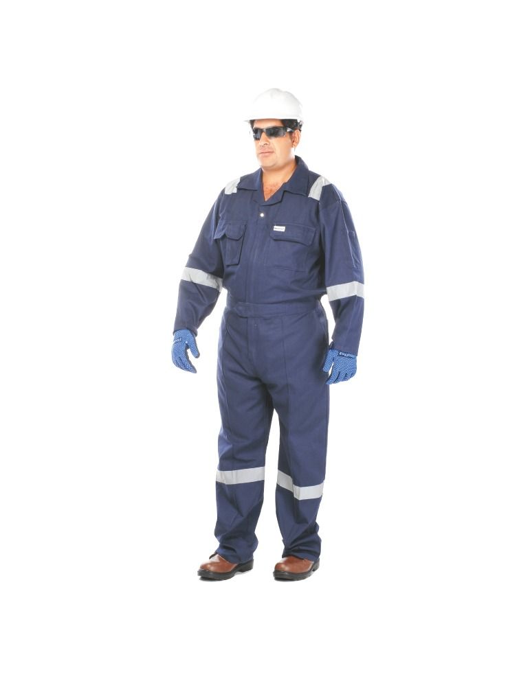 XL Safety Cotton Coverall Twill Work Wear Uniform Navy Blue