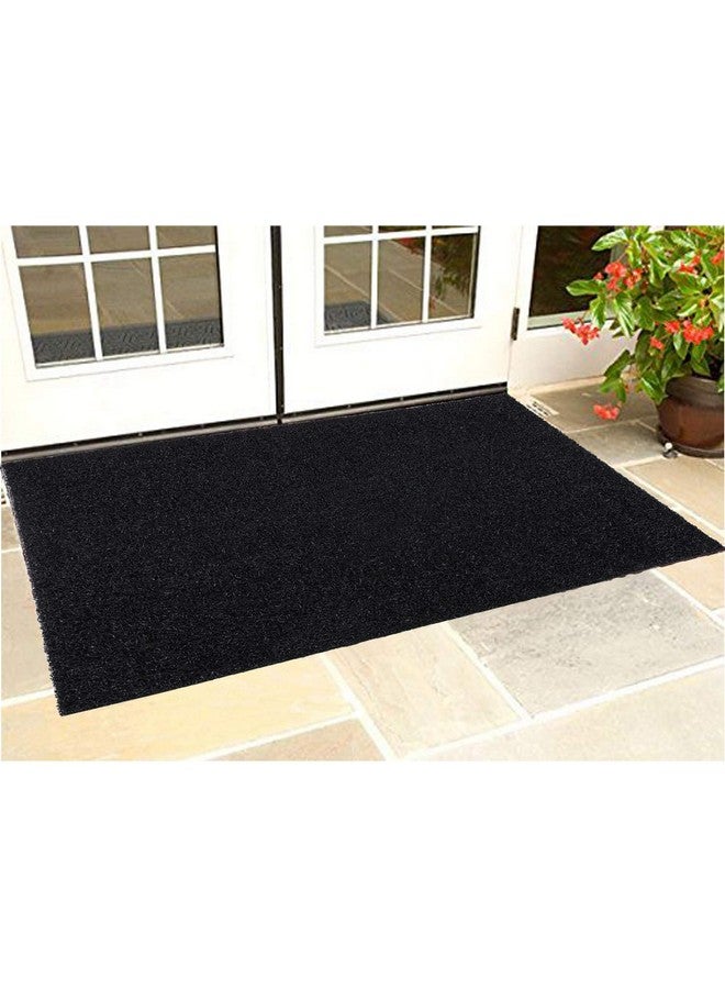 Kuber Industries Doormat for Home Entrance | Anti Slip & Waterproof Rubber Noodle Mat with Cushion for Outdoor | Heavy Duty Main Door Mat | Paydan | Chavitti | Paudan | Foot Mat (36 x 24 Inch) (Black) - Image 4