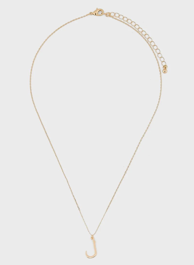 Khizana Arabic Initial "L" Necklace