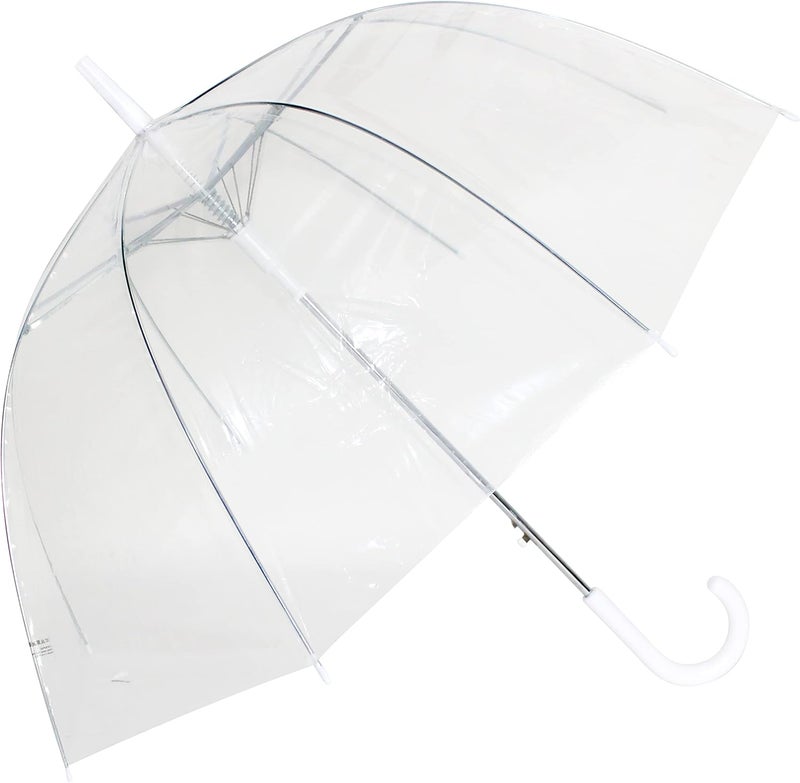 UNIWARE 23" Dome Straight Auto Open Umbrella, 23", Fashion Umbrella, Compact Automatic Rain Umbrella,Clear, Transparent, Easy Grip Handle, Adventure- Cosmic - Image 1