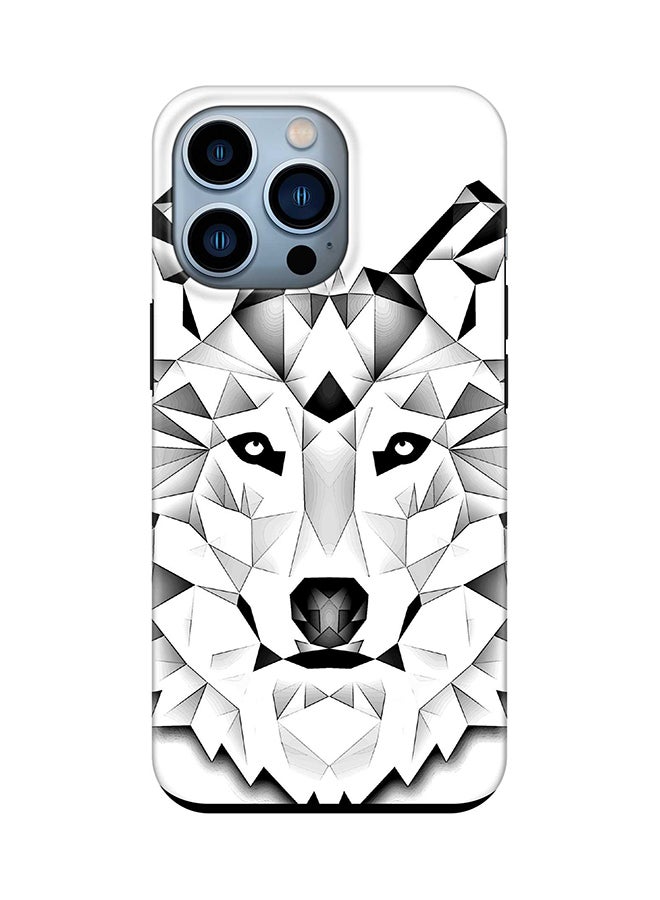 Stylizedd Tough Pro Series Case for Apple iPhone 14 Pro Dual Layer hybrid PC & TPU Customized Mobile Cover Shield with inner TPU protection Matte Finish - Poly Wolf