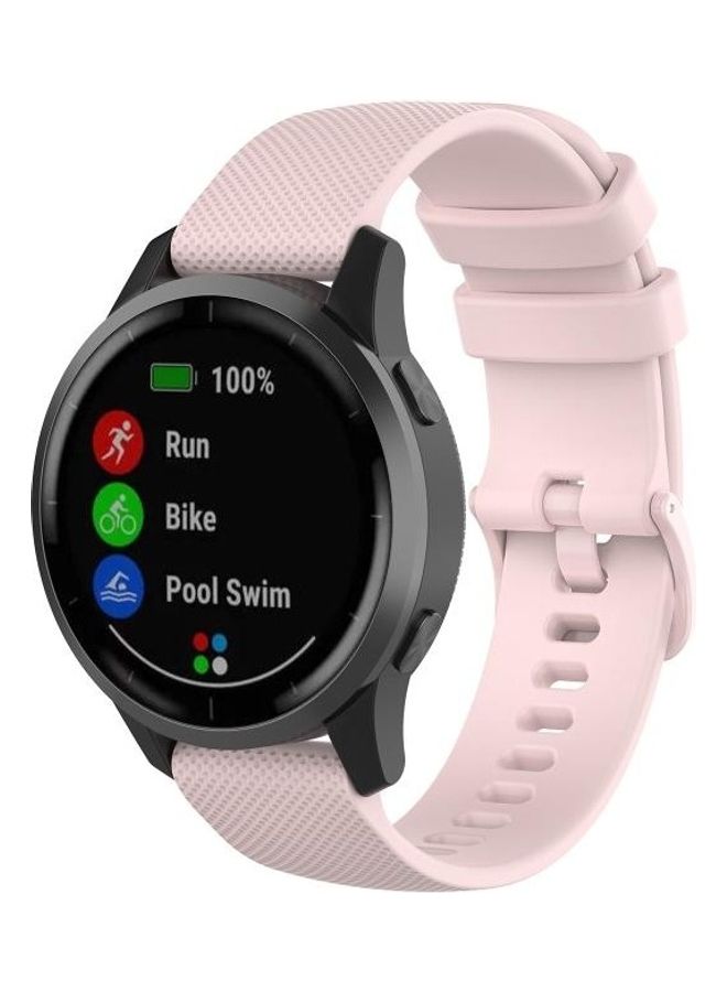 NIBEMINENT Silicone Strap For Huawei Watch GT2e/GT2 46mm Pink - Image 1