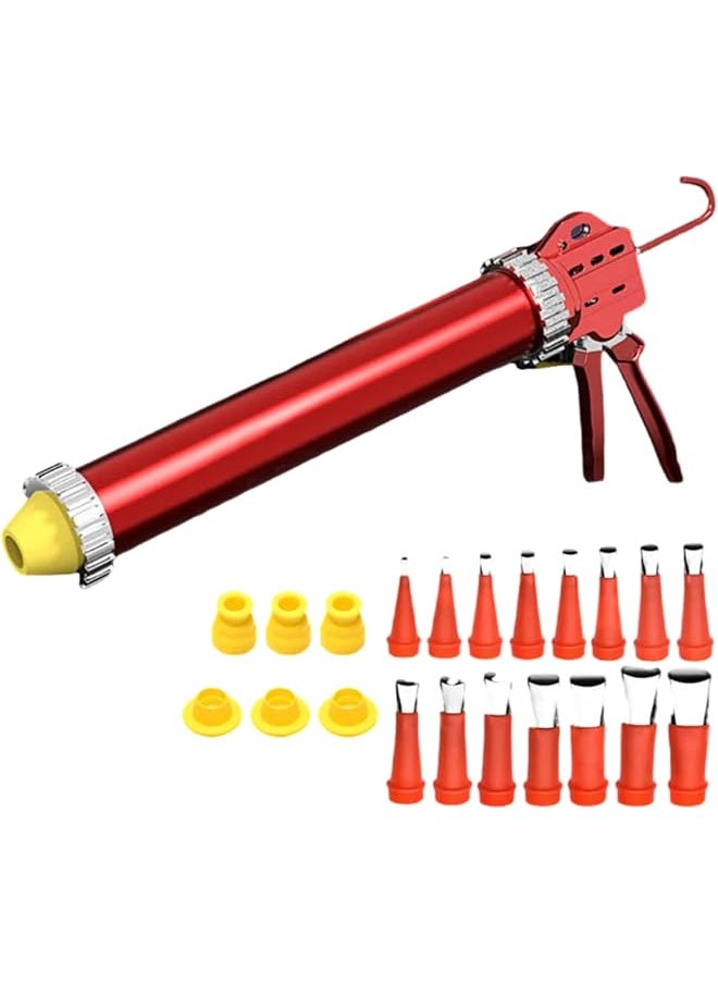 erorex 【Gear Zone】11 Holds Rotary Glue Gun With Glue Nozzles And Removable Mounting Base Labor Saving Glue Gun Suitable For Delivery Of Structural Adhesive Glass Glue Within 5 Days From Local Warehouse 