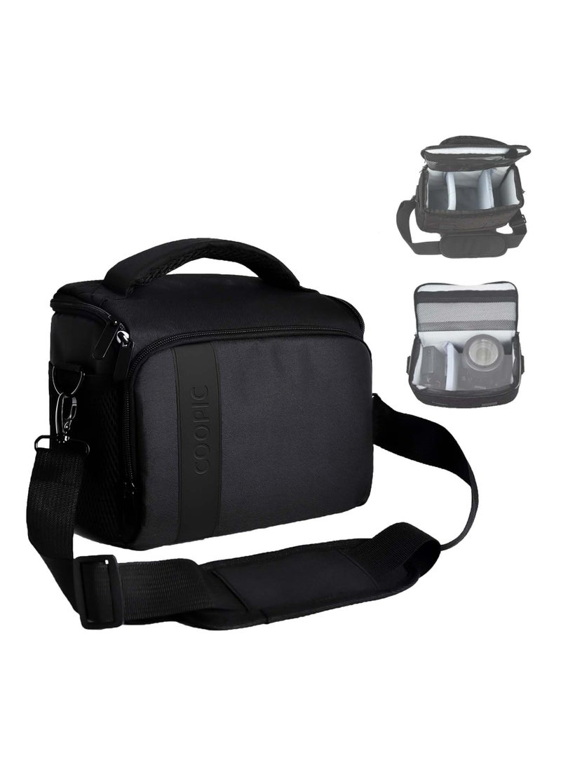 Coopic حقيبة كاميرا BL-26 ماسنجر سوداء متوافقة مع كاميرات نيكون سوني كانون أوليمبوس - Image 1