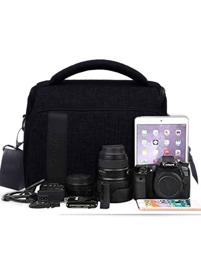 Coopic BL-26 BLACK Messenger Camera Bag Compatible with Nikon Sony Canon Olympus Cameras  - Image 4