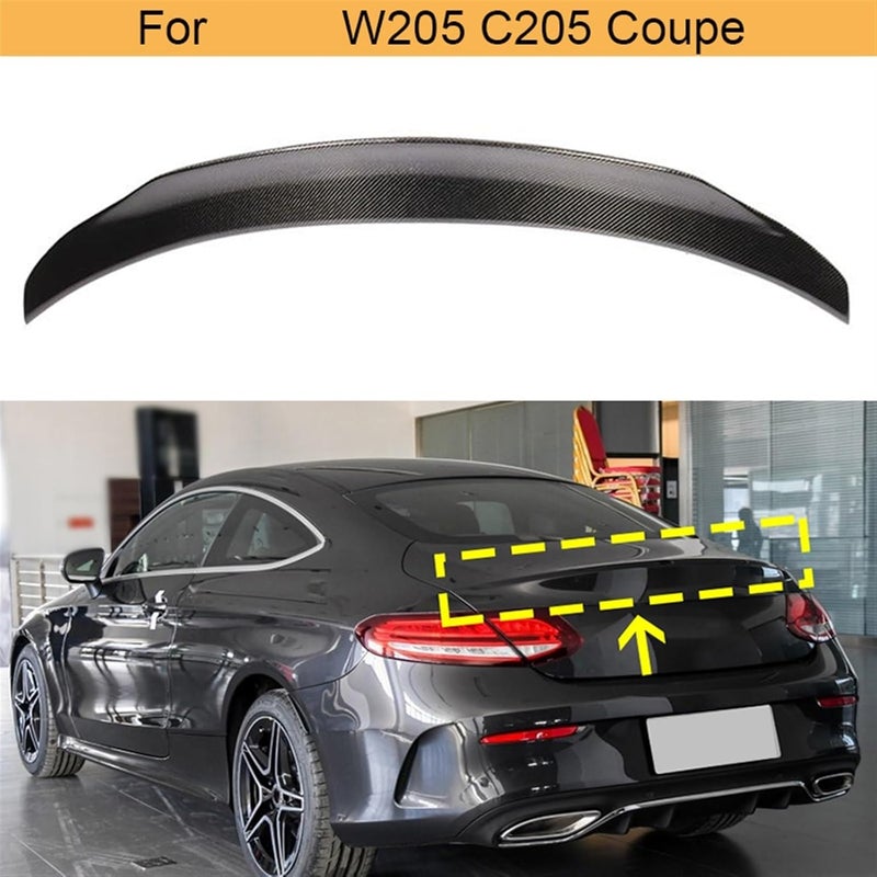 QASULER Carbon Fiber Rear Trunk Spoiler for Mercedes-Benz - Image 5