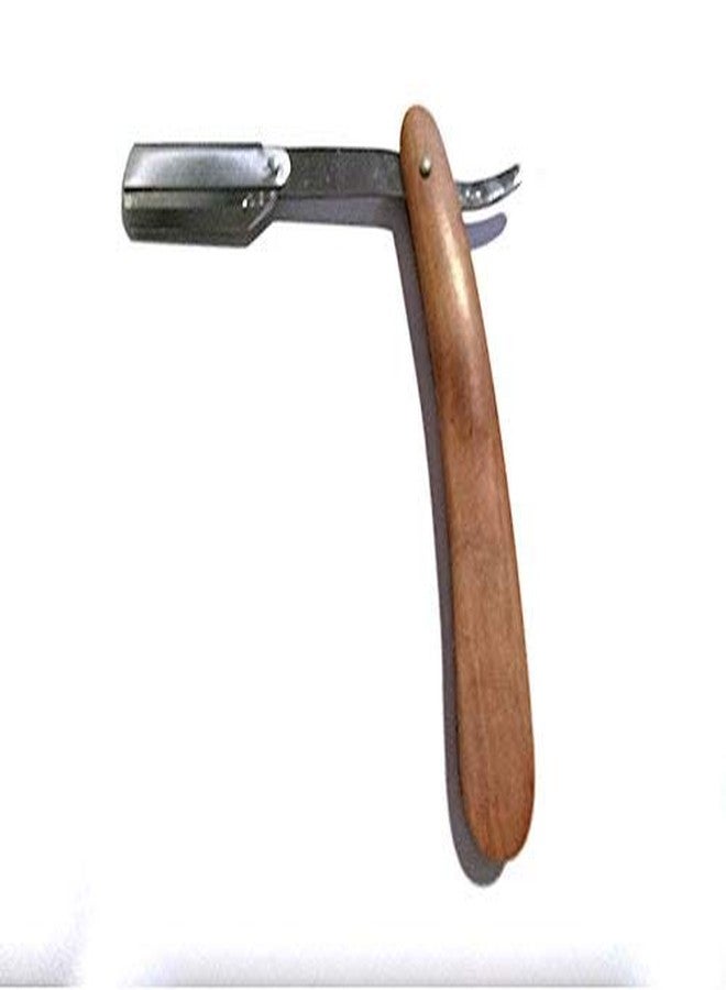 Stylazo (MADE IN DUBAI) Straight Edge Wooden Barber Folding Shaving Razor Folding Straight Wooden Razor - Image 2