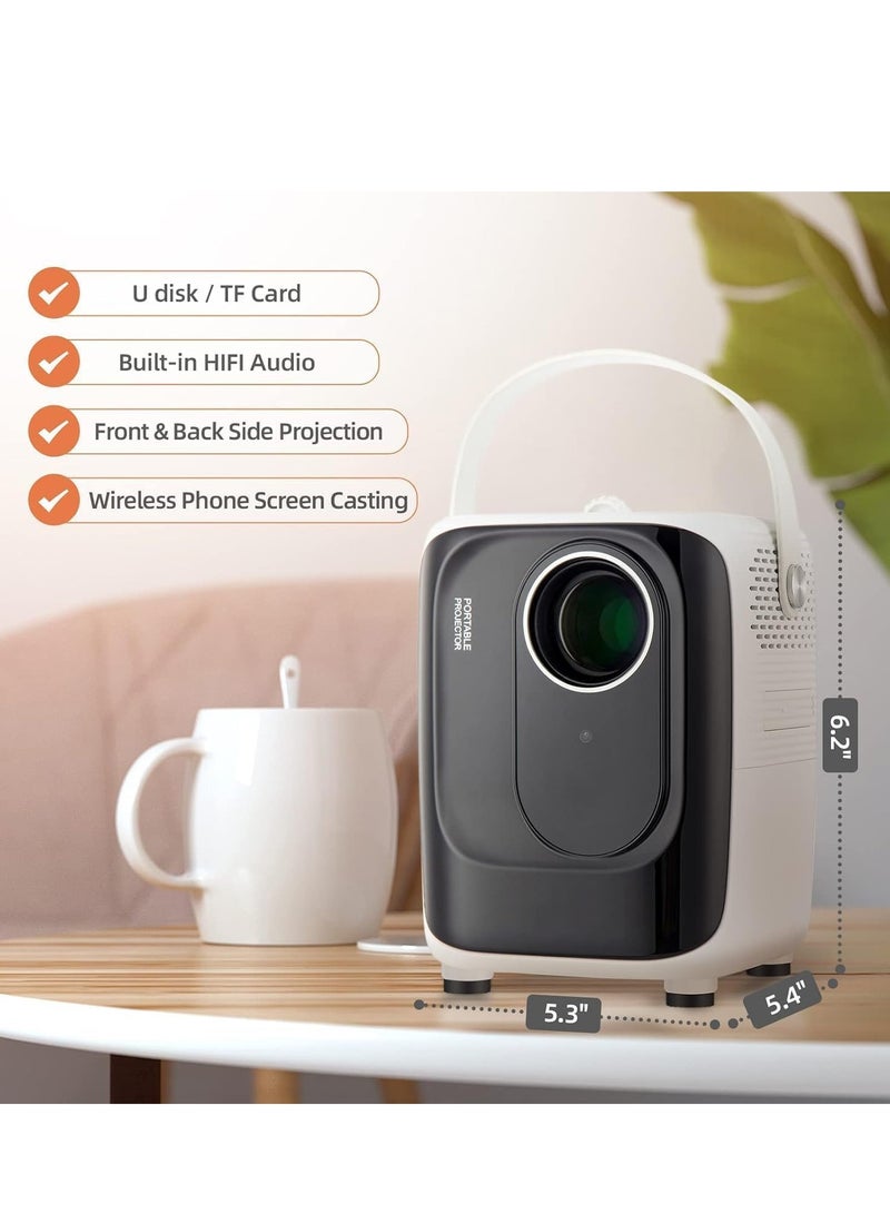 ELTRAZONE S10 Portable Projector: 1920x1080P Resolution, Bluetooth, WiFi, USB/SD Support, 8000 Lumens - Image 3