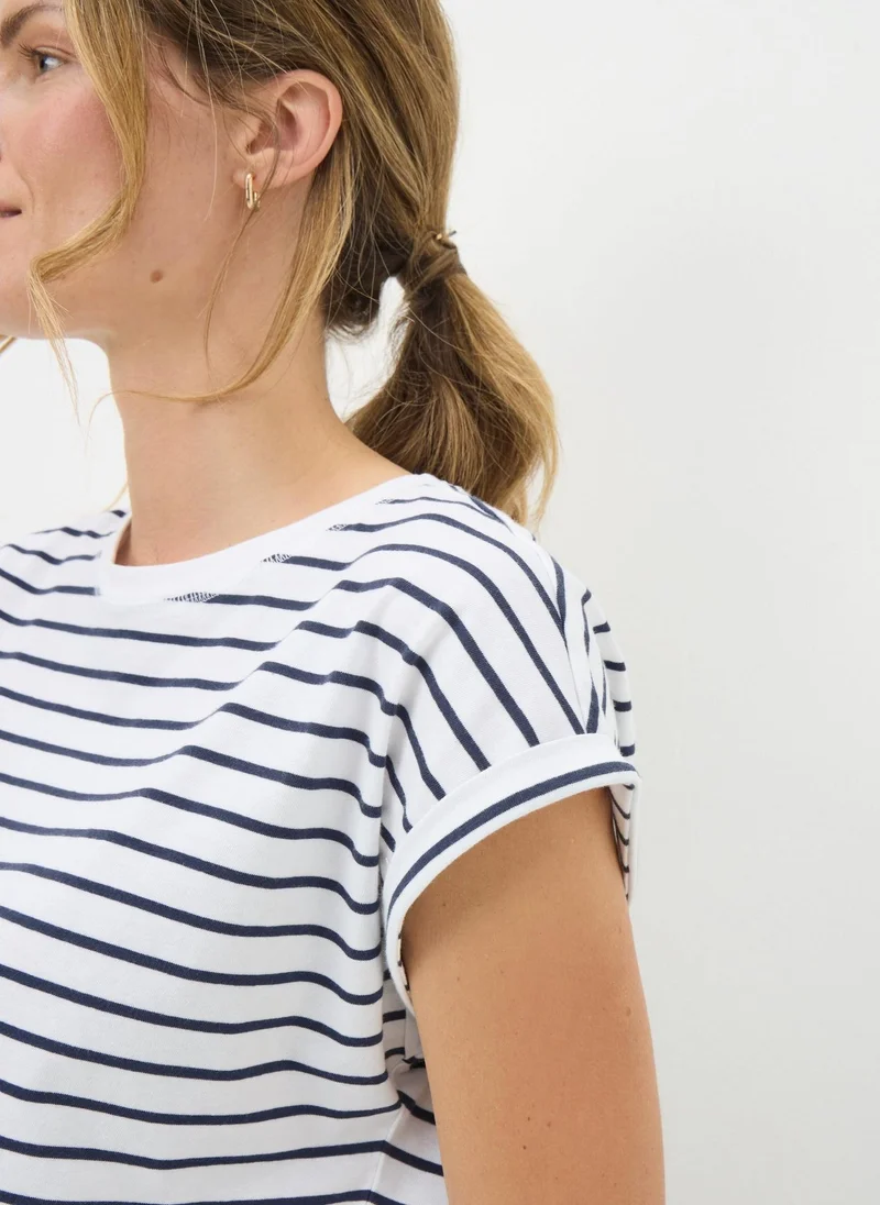 Matalan Navy Stripe Short Sleeve Top