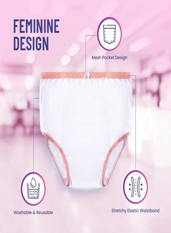 ProCure Women’s Protective Panty - Washable & Reusable Incontinence Underwear, XL (43-45 in Hip, Cotton Panty with Liner Pocket - 1 Each - Image 3