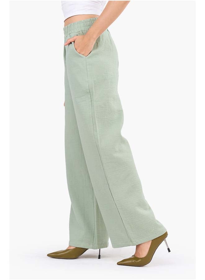 Chic Wide-Leg Tencel Pants