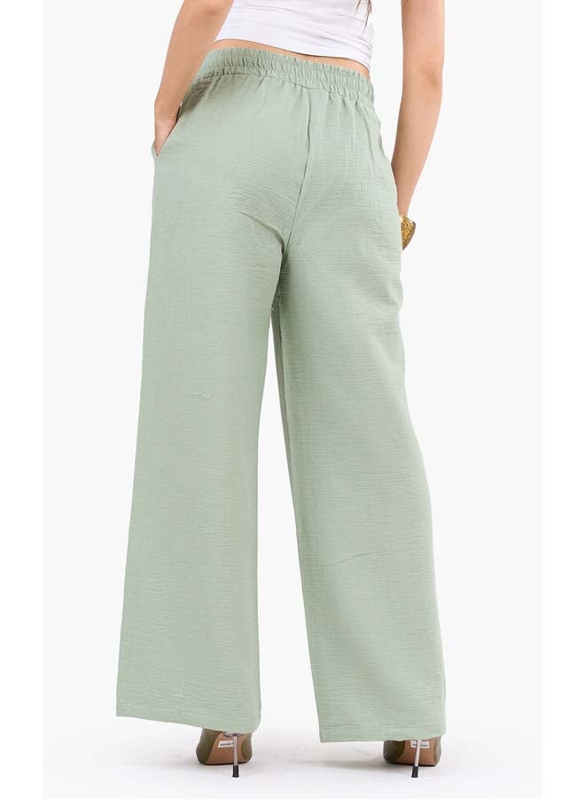 Chic Wide-Leg Tencel Pants