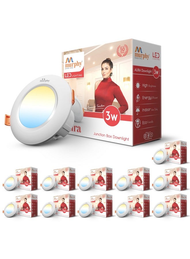 Murphy 3W Aura LED Deep Junction Box 3-in-1 Color Changing Light (Cool White/Warm White/Natural White, Pack of 12) - Image 1