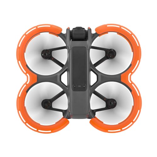 BRDRC Avata 2 Bumper Guards Accessories Propeller Guard Protector Gimbal Protective AntiCollision Ring Cover for DJI Avata 2 Fly More Combo Accessories Orange - Image 1