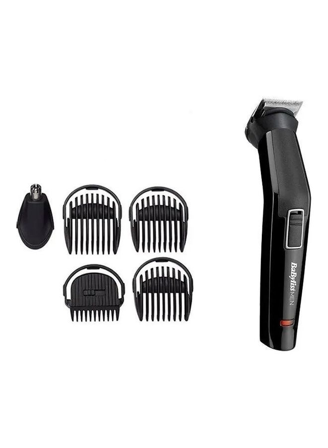 BaByliss 6 In 1 Men Multi Trimmer | Long-lasting Precision With Stainless Steel Blades | Comfortable Grip | Clean Trim With Washable Cutting Attachments | MT725SDE Black - Image 2