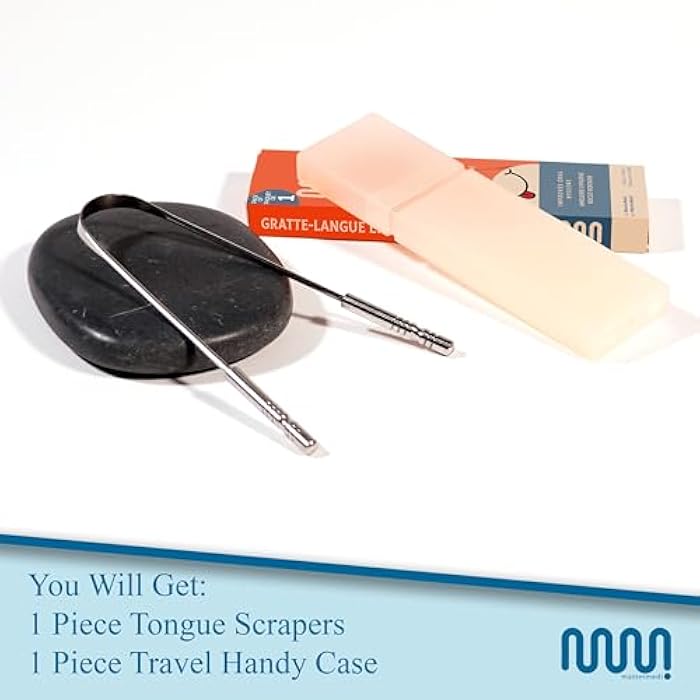 MasterMedi Tongue Scraper with Case Easy to Use Tongue Scraper for Adults, Tongue Cleaner for Oral Care & Hygiene (Single Pack (with Travel Case)) - Image 5