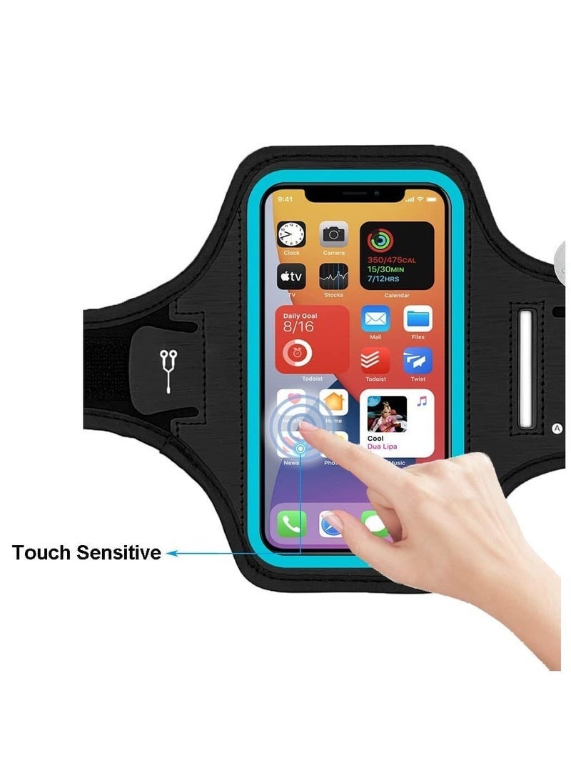 TIGER Armband Phone Holder For Running With Key Holder IPhone 15 Pro/15/14/14 Pro/ 13/12/11 Pro Max/Plus/XR/XS Galaxy S23/S22 Pixel 7a/6a Water Resistant Sports Phone  - Image 3