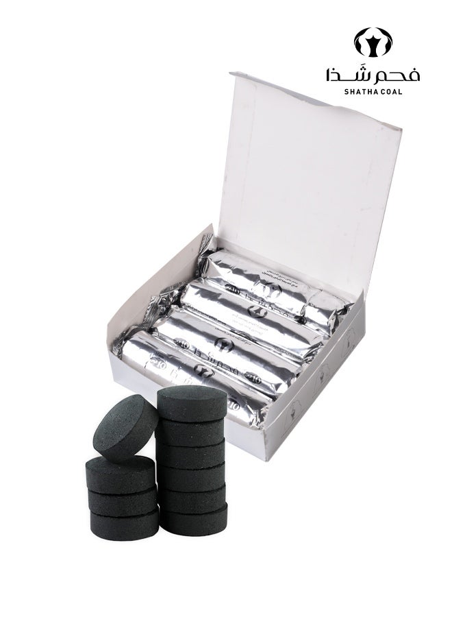 SHATHA COAL Premium 40 Pcs Fast Lighting Oud Bakhoor Charcoal Tablets | Long Lasting Smokeless Incense Coal for Bakhoor Burner & Oud Use - Image 2