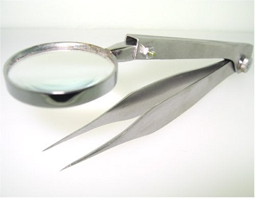 HTS MT-038-L Large Fold-Out Tweezers with 3.5x Magnifier - Image 5