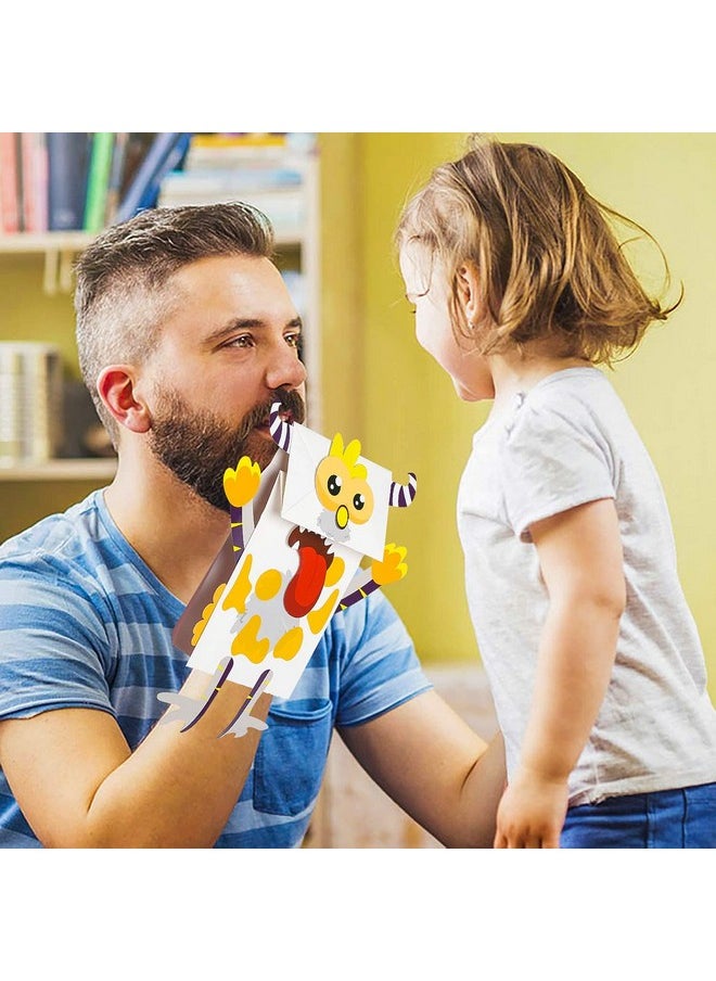 WATINC WATINC 9Pack Monster Hand Puppets Art Craft Paper Sock Puppet Toys DIY Making Your Own Puppet Kits Early Learning Classroom Family Storytelling Games Pretend Party Supplies Valentine's Day Gift  - Image 5