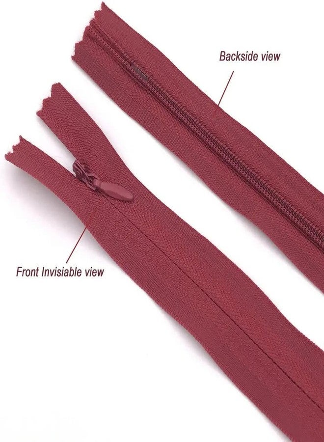 Aakriti Invisible Hidden Zippers for Clothes Skirt, Dress, Gown, Mini Dress Sewing Crafts 24 Inch Hidden Zippers in Mix Colors (Concealed Zip-15 PCS) - Image 3