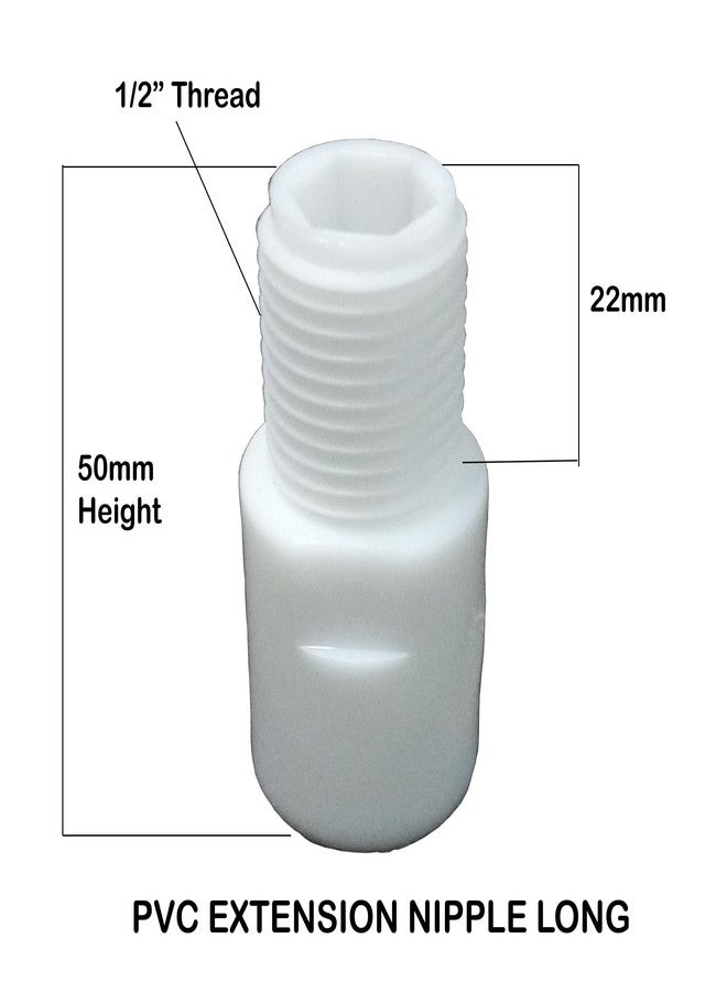 Droptech Pvc 2" Pvc Extension Nipple For Pipe & Fitting and Tap pipe Extender Connection Pack of 10 - Image 5