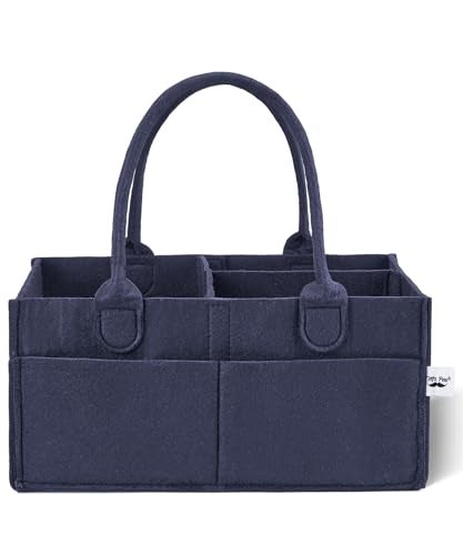 Mr. Pen Mr Pen Baby Diaper Caddy Organizer Navy Blue Nursery Storage Bin and Car Organizer for Diapers and Baby Wipes - Image 1