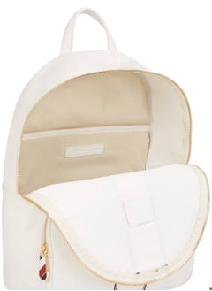 TOMMY HILFIGER Women's Corporate Dome Backpack - Nylon, White  - Image 3
