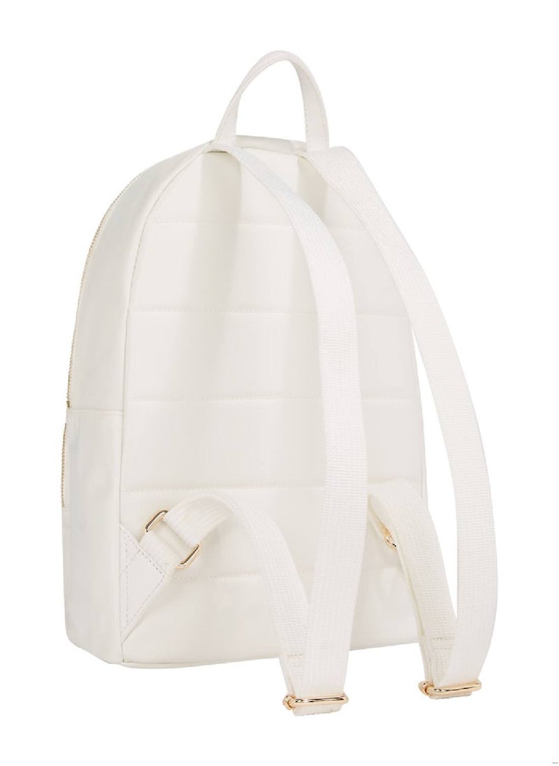 TOMMY HILFIGER Women's Corporate Dome Backpack - Nylon, White  - Image 4