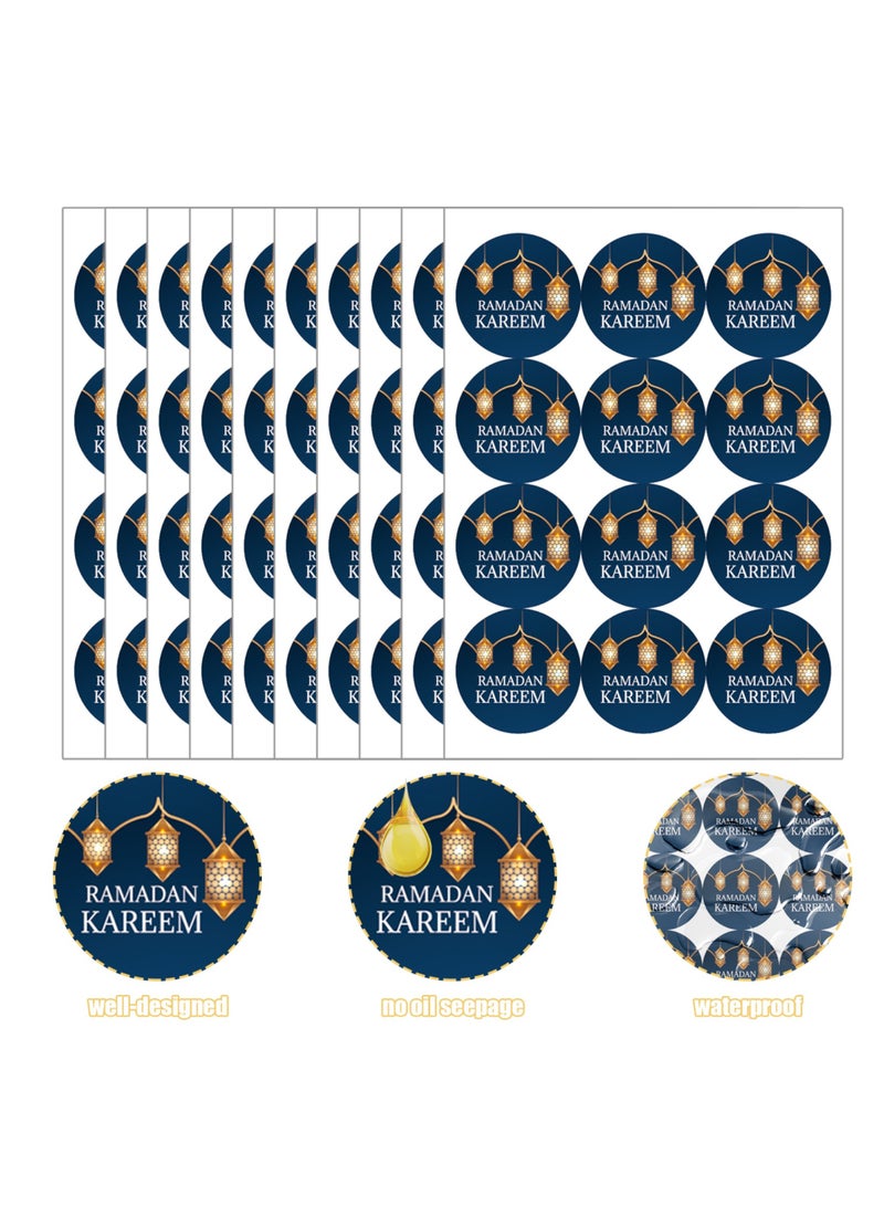 Highland 120 Piece Ramadan Kareem Round Gift Stickers - Image 3