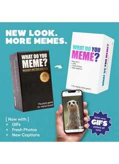 WHAT DO YOU MEME? WHAT DO YOU MEME? Core Game (New Edition) Now Including GIF's & Refreshed Content by Relatable, The Game for Meme Lovers, Perfect Christmas Party Game, Stocking Stuffers or Funny White Elephant Gifts  - Image 3