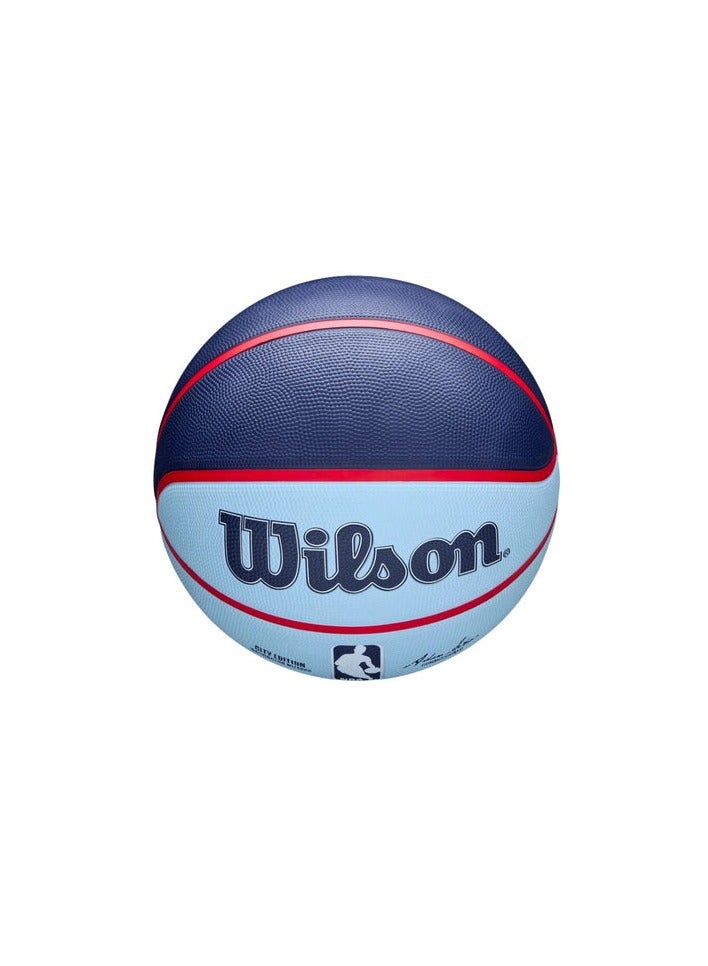 ويلسون كرة السلة NBA Team City Edition Icon Washington Wizards 2024-2025 – كرة المباراة الرسمية وعنصر جامع  - Image 2