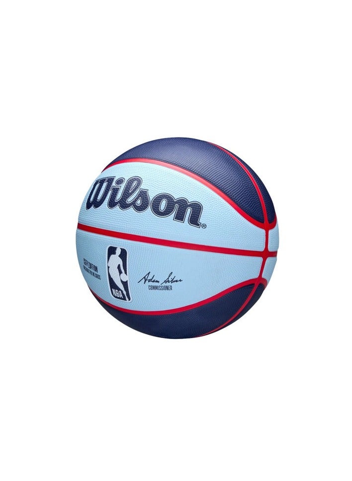 ويلسون كرة السلة NBA Team City Edition Icon Washington Wizards 2024-2025 – كرة المباراة الرسمية وعنصر جامع  - Image 4
