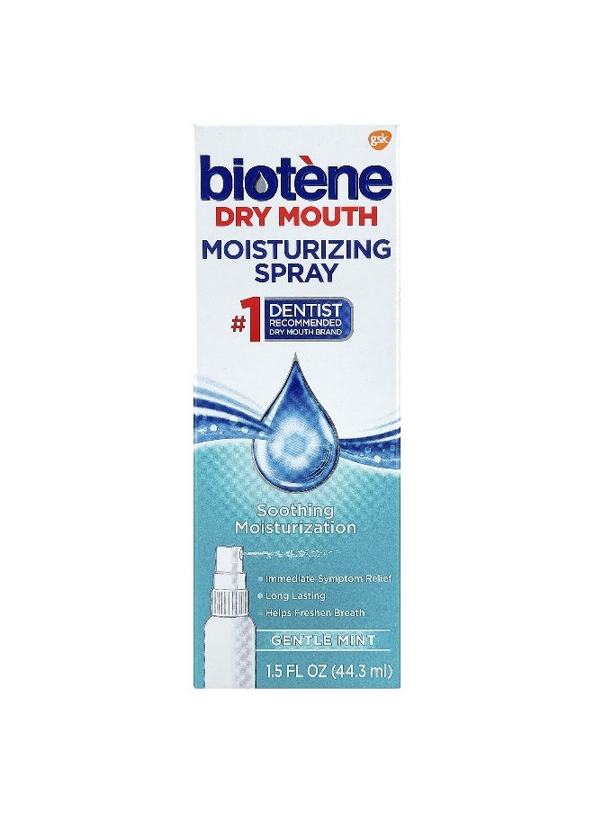 Biotene Dental Products Biotene Dental Products, Dry Mouth Moisturizing Spray, Gentle Mint, 1.5 fl oz (44.3 ml)  - Image 2