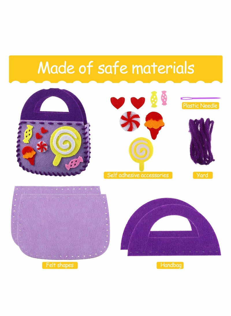 SOLARAE Arts and Crafts Set, Animal Hand Puppet Sewing Craft Felt Sock Puppet DIY Arts and Preschool Educational Toys Sewing Bags for Boys Girls Beginner Storytelling Role Play (10 Pieces) - Image 5