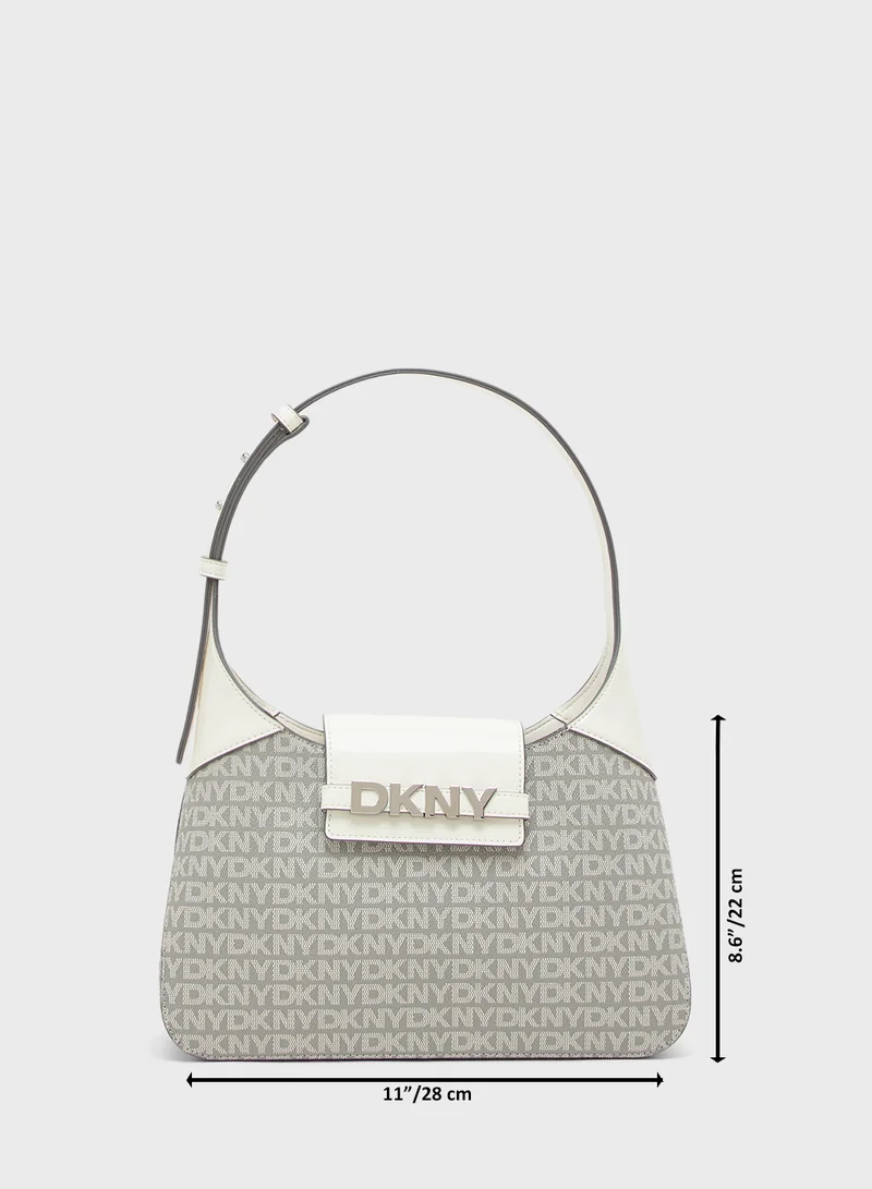 DKNY Logo Avril Shoulder Bag