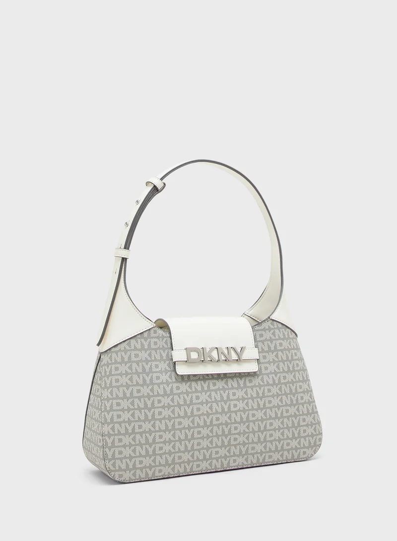 DKNY Logo Avril Shoulder Bag