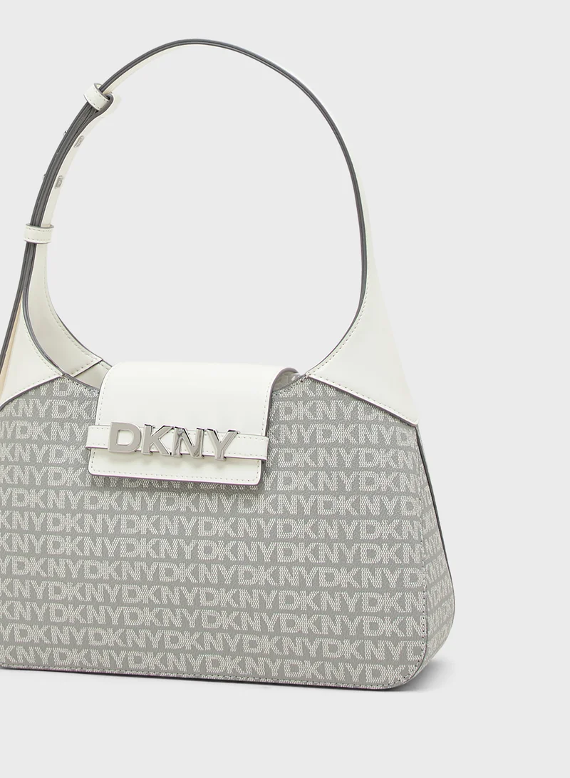 DKNY Logo Avril Shoulder Bag