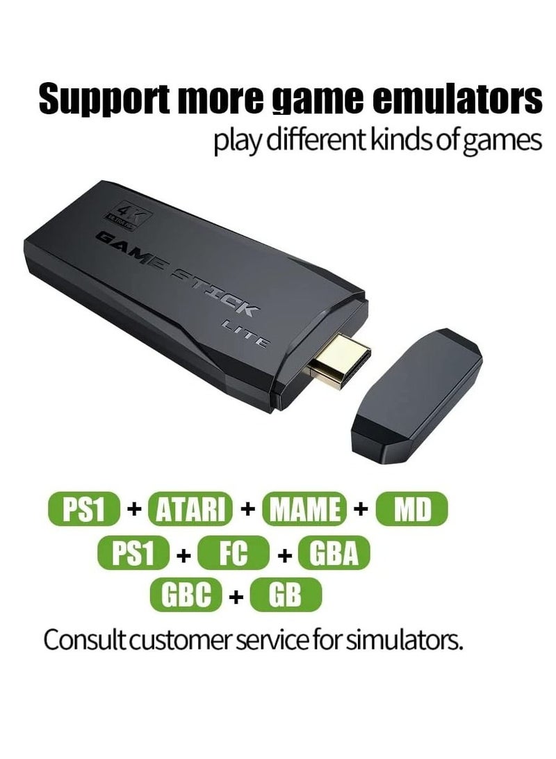 64G Retro Game Console, HD Classic Game Console, 10000+ Built-in Games, 9 Emulators Console, HDMI Output TV Video Games, High Definition Game Console with Dual 2.4G Wireless Controllers  - Image 5