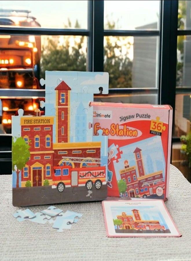 Mittimate Fire Station Jigsaw Puzzle Game for Kids Age 4 to 6 Old I 36 Pieces Puzzle Toy I Birthday Gift for Children - Image 4