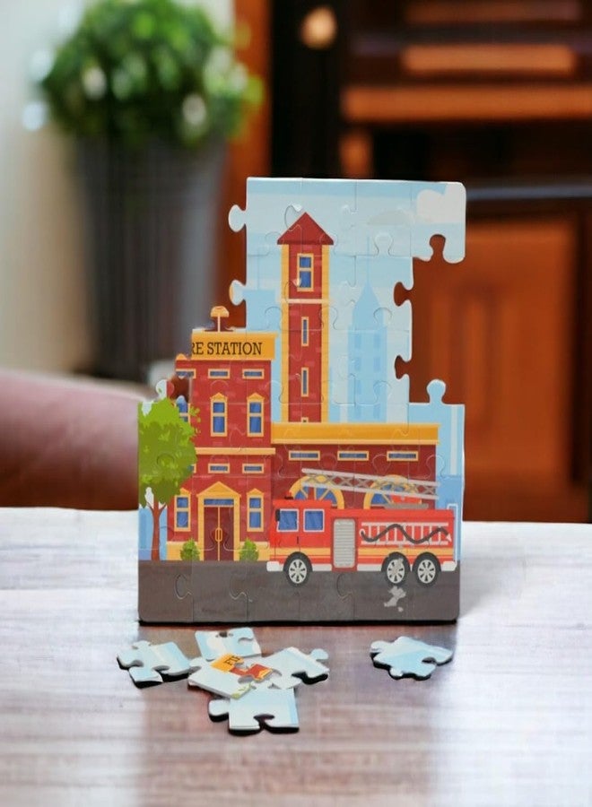Mittimate Fire Station Jigsaw Puzzle Game for Kids Age 4 to 6 Old I 36 Pieces Puzzle Toy I Birthday Gift for Children - Image 2