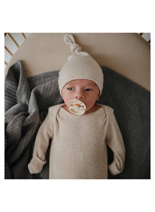 FRIGG Moon Phase Latex Baby Pacifier 0-6M 2-Pack Blush/Cream - Size 1 - Image 5