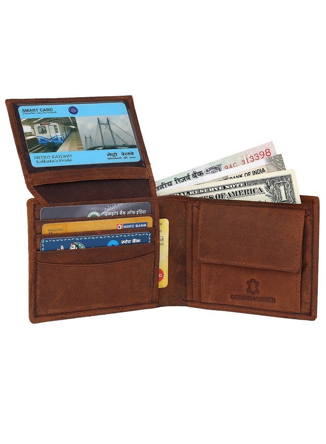 WildHorn Best Dad Men's Leather Wallet, Brown - Image 5