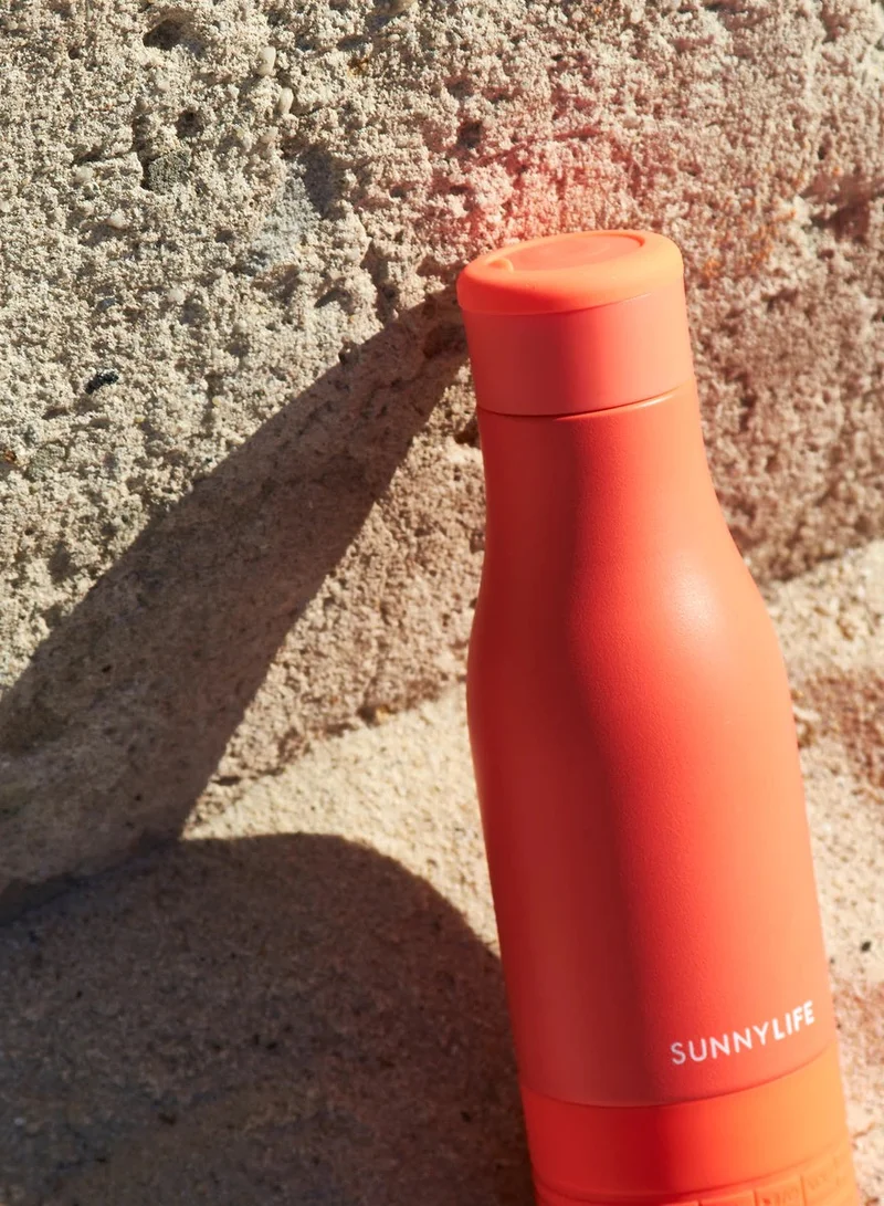 SUNNY LIFE Refresh Water Bottle Sounds Neon Coral