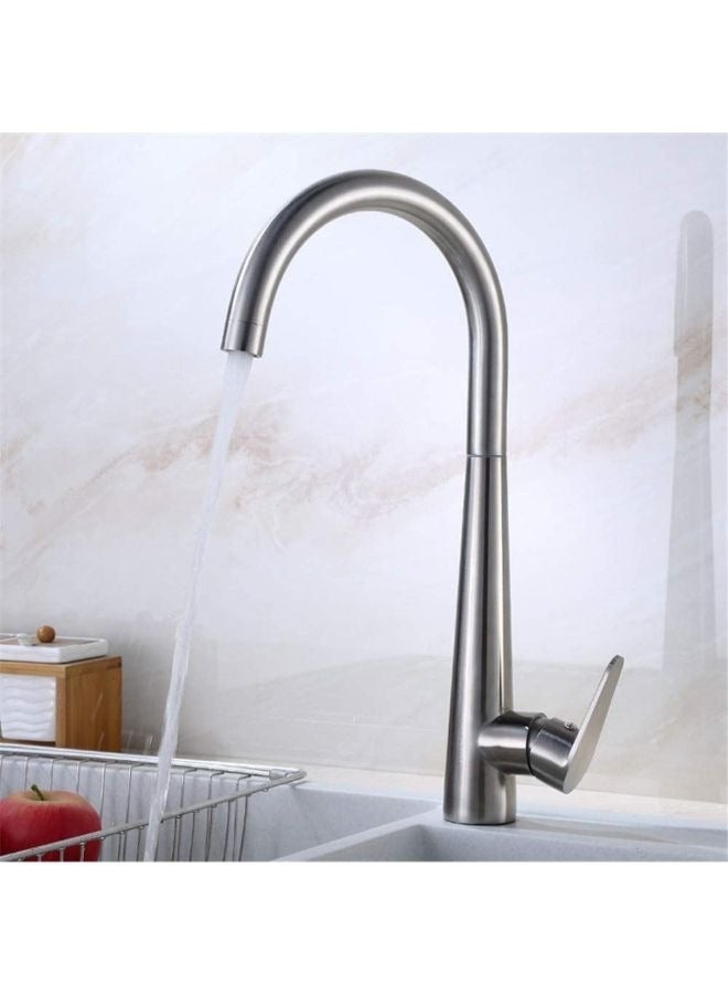 Kitchen Faucet Kitchen mixer 304 Stainless Steel Kitchen Head, Swiveling Hot and Cold Telescopic Channel Pull-out Tap - Image 4
