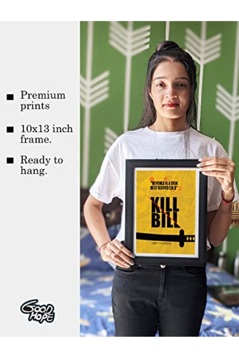 GRAY WALL Good hope PlexiGlass Hollywood Poster Kill Bill Quentin Tarantino Movie Art Framed Poster, multicolour, Print, 10inch x 13inch For Room Office - Image 3