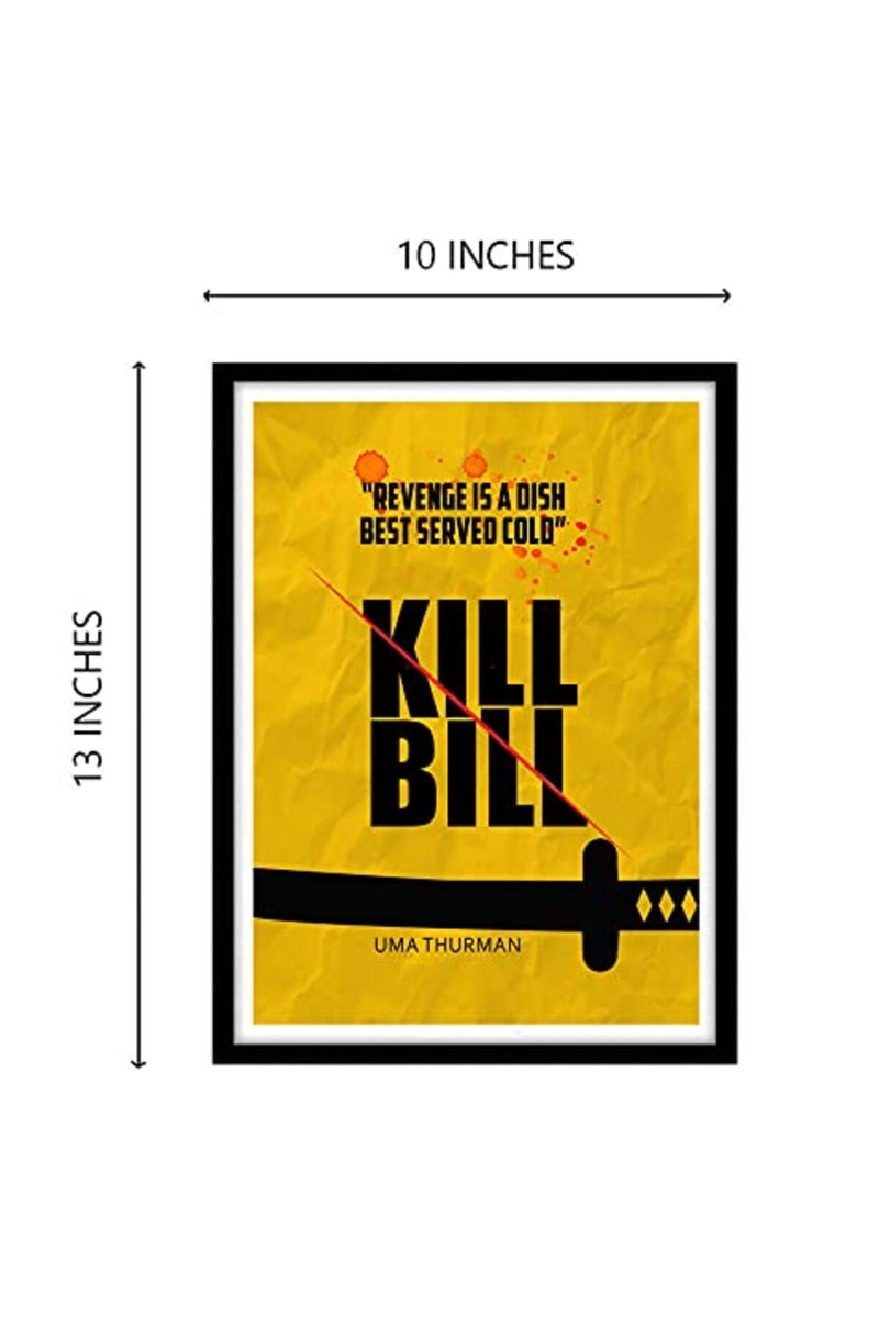 GRAY WALL Good hope PlexiGlass Hollywood Poster Kill Bill Quentin Tarantino Movie Art Framed Poster, multicolour, Print, 10inch x 13inch For Room Office - Image 5
